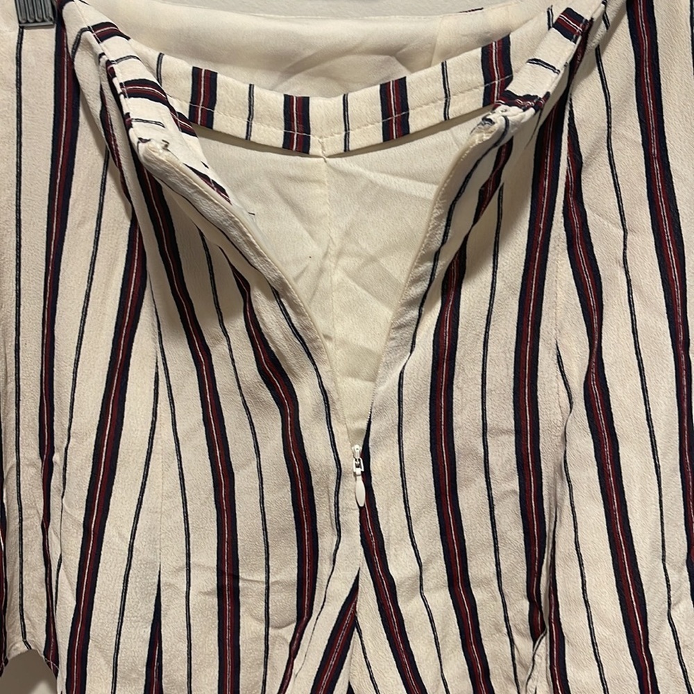 Privacy Please Emory Striped Skort XS Faux Wrap Skirt - Picture 7 of 8